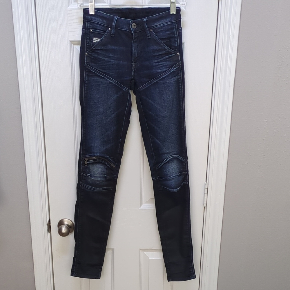 G-Star Women's Dark Indigo Skinny Jeans